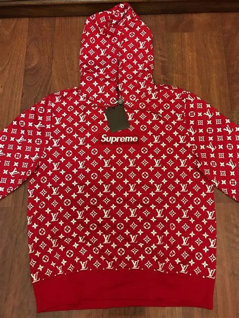 hoodie supreme x lv